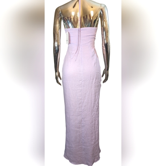 NWT Rumer Estelle Halter Maxi Dress in Linen - Picture 2 of 15